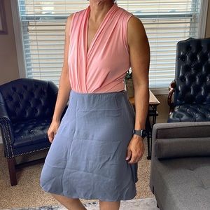 Jones New York Gray Silk Skirt